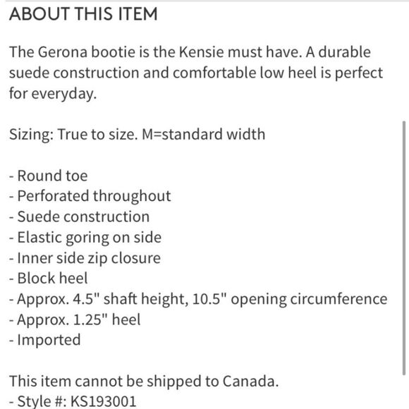 NIB Kensie Gerona Perforated Suede Booties - Picture 7 of 7